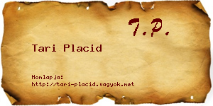 Tari Placid névjegykártya